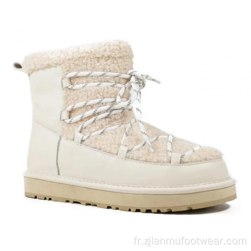 Bottes de peau de mouton australien chaleureusement luxueuse